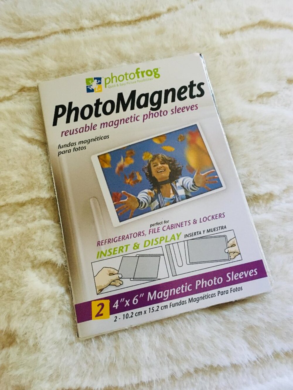Photofrog Magnetic Photo Sleeves 4x6 Pack of 2 Refrigerator/Locker Magnets #1